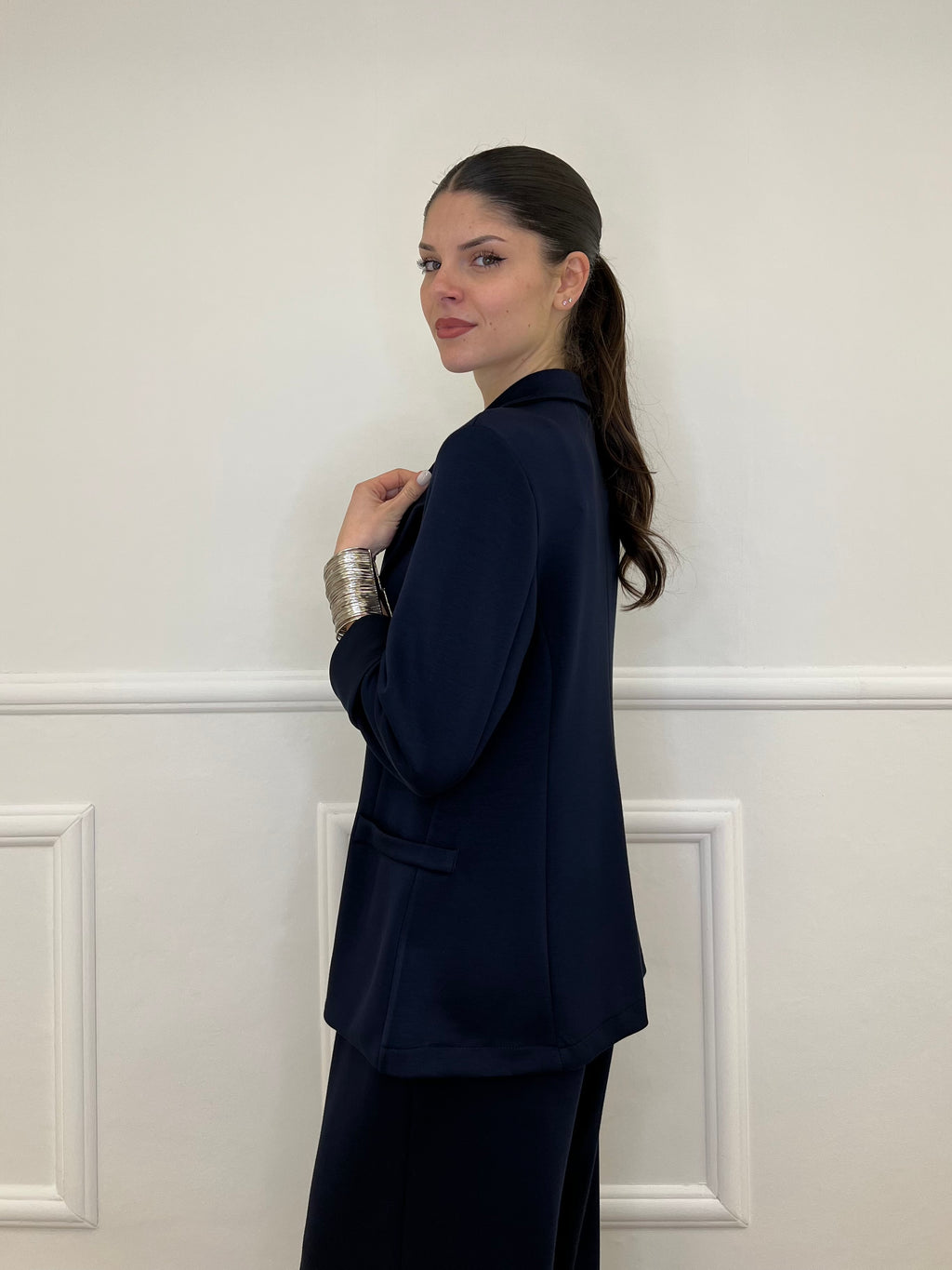 Blazer in Viscosa 27435 Blu