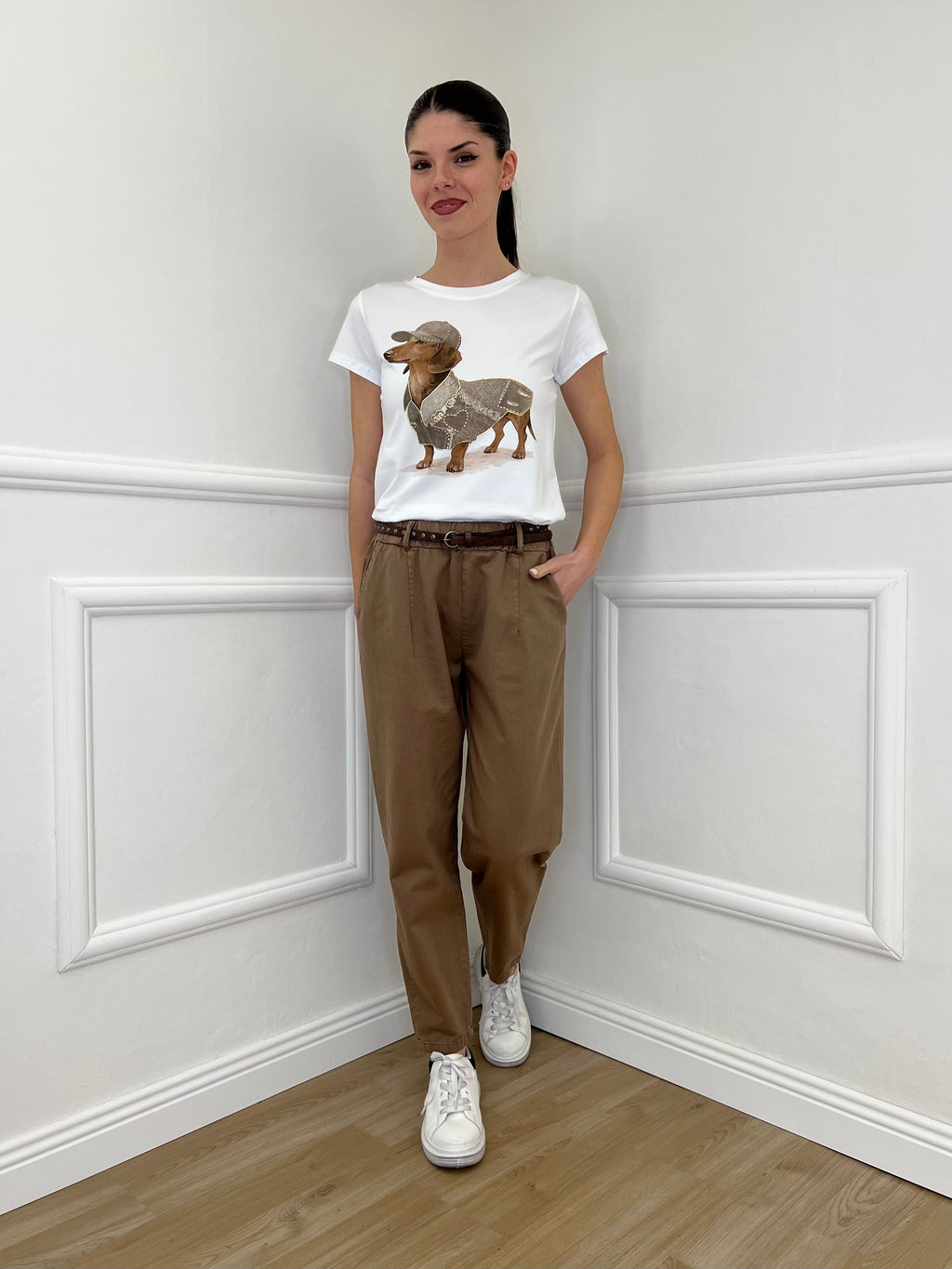 Pantalone Baggy Twill A102 Fango