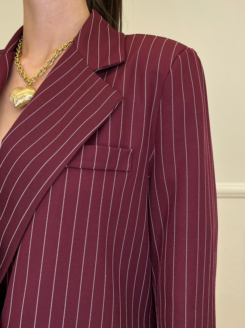 Giacca Gessata 3270 Burgundy