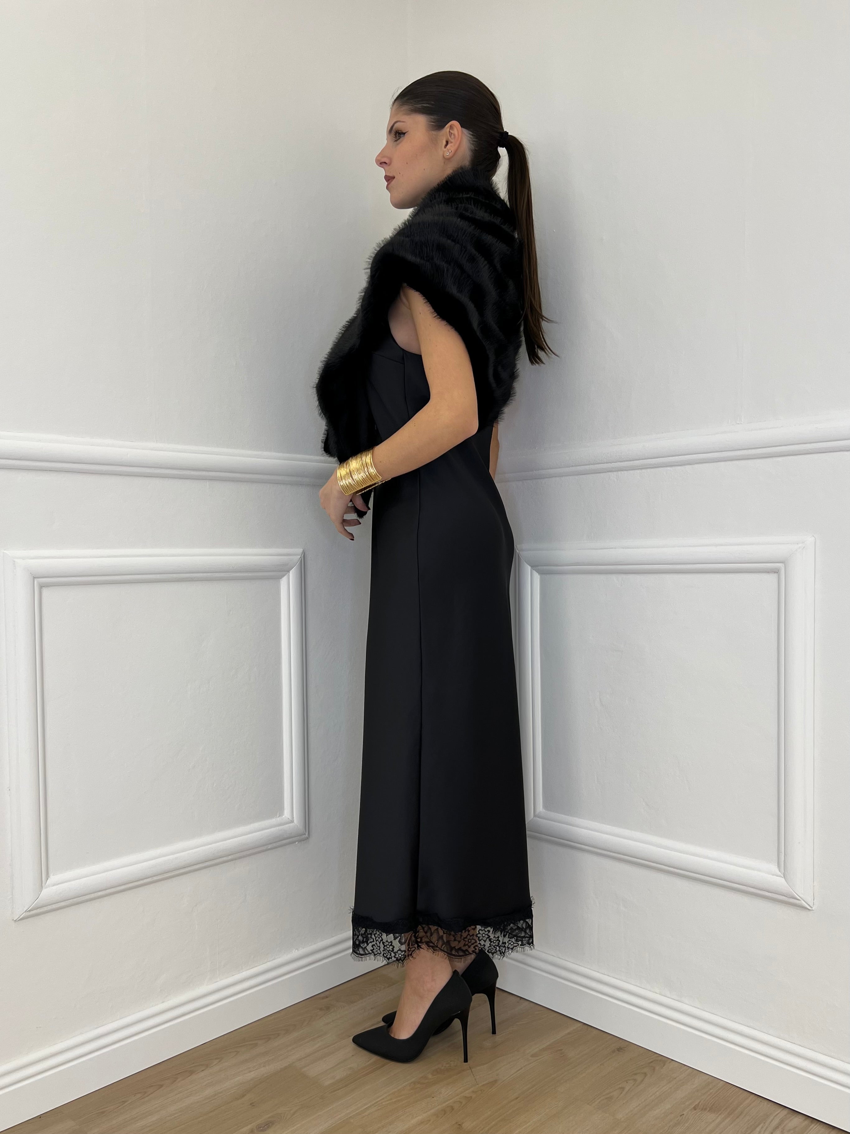 Stola Pelliccia 88825 Nero