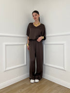 Completo Fluido Satin Con Lurex 061-062 Moro