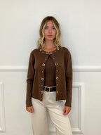Top Inserti Metallici E8073 Marrone