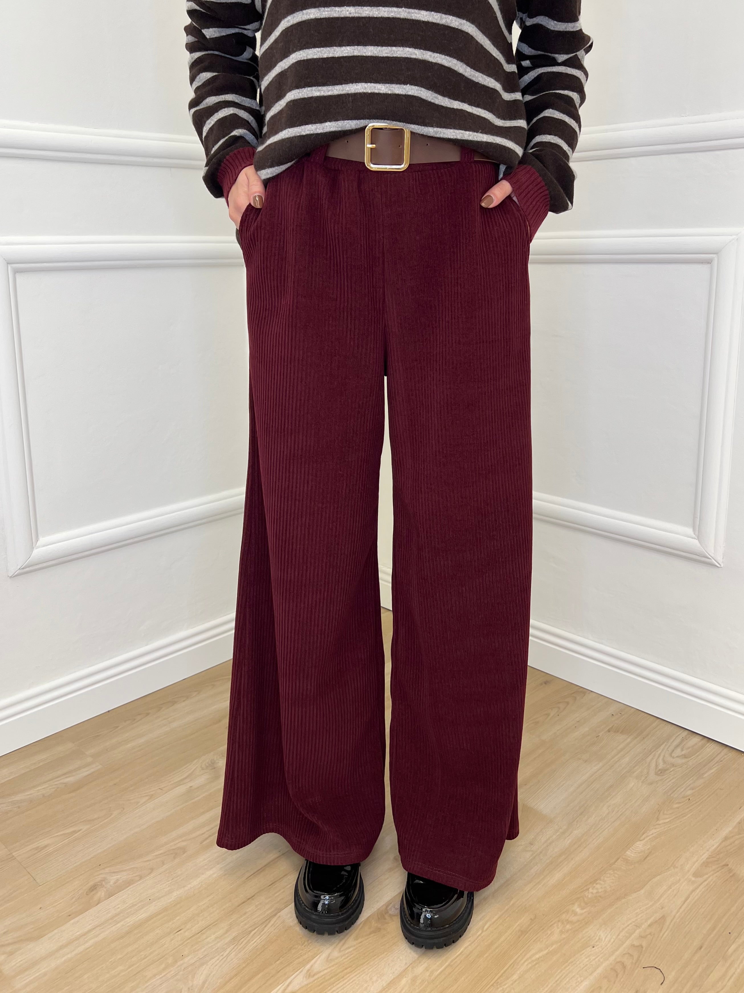 Pantalone Corduroy 6156 Burgundy