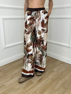 Completo Satin Pantalone Fantasia 17397 Moro