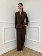 Tailleur con Fiocco 570851 Moro