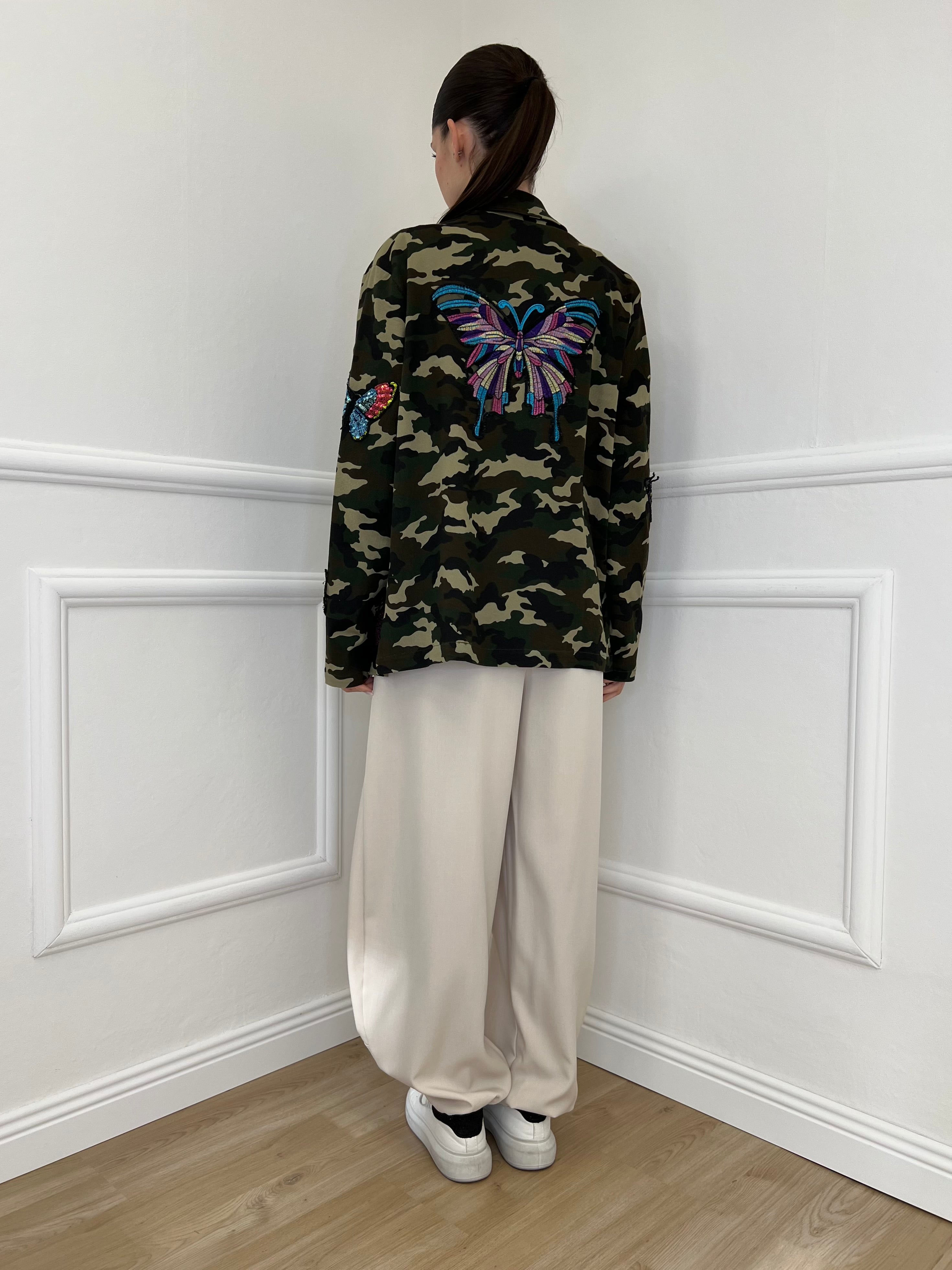 Giacca Camouflage Farfalle AL0083