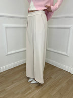 Pantalone Fluido 22059 Beige