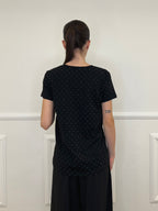 T-shirt Strass 8142 Nero