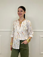 Camicia Fiori Strop Coreana 2588