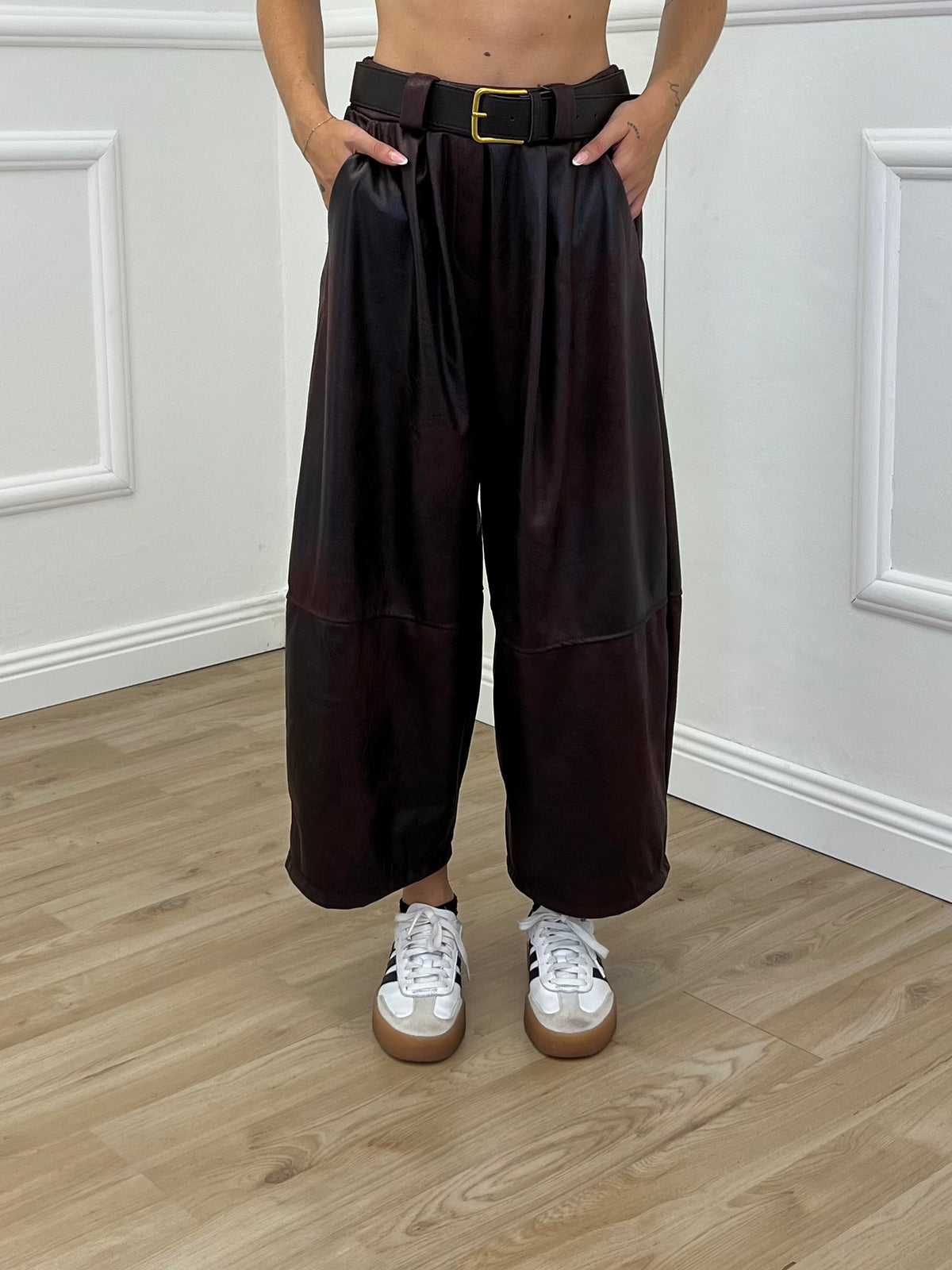 Pantalone Gaucho Baggy Used 4840 Burgundy