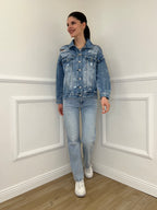 Jeans Ricamo Posteriore 5343 Azzurro