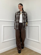 Pantalone Ecopelle 8043 Marrone