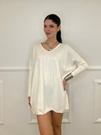 Maxi Maglia Strass 5292 Panna