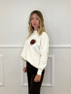 Maglia Over Good Vibes Love S11167 Panna
