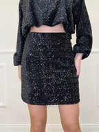 Gonna Paillettes 6081 Nero