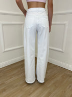 Jeans a Palazzo 2297 Bianco