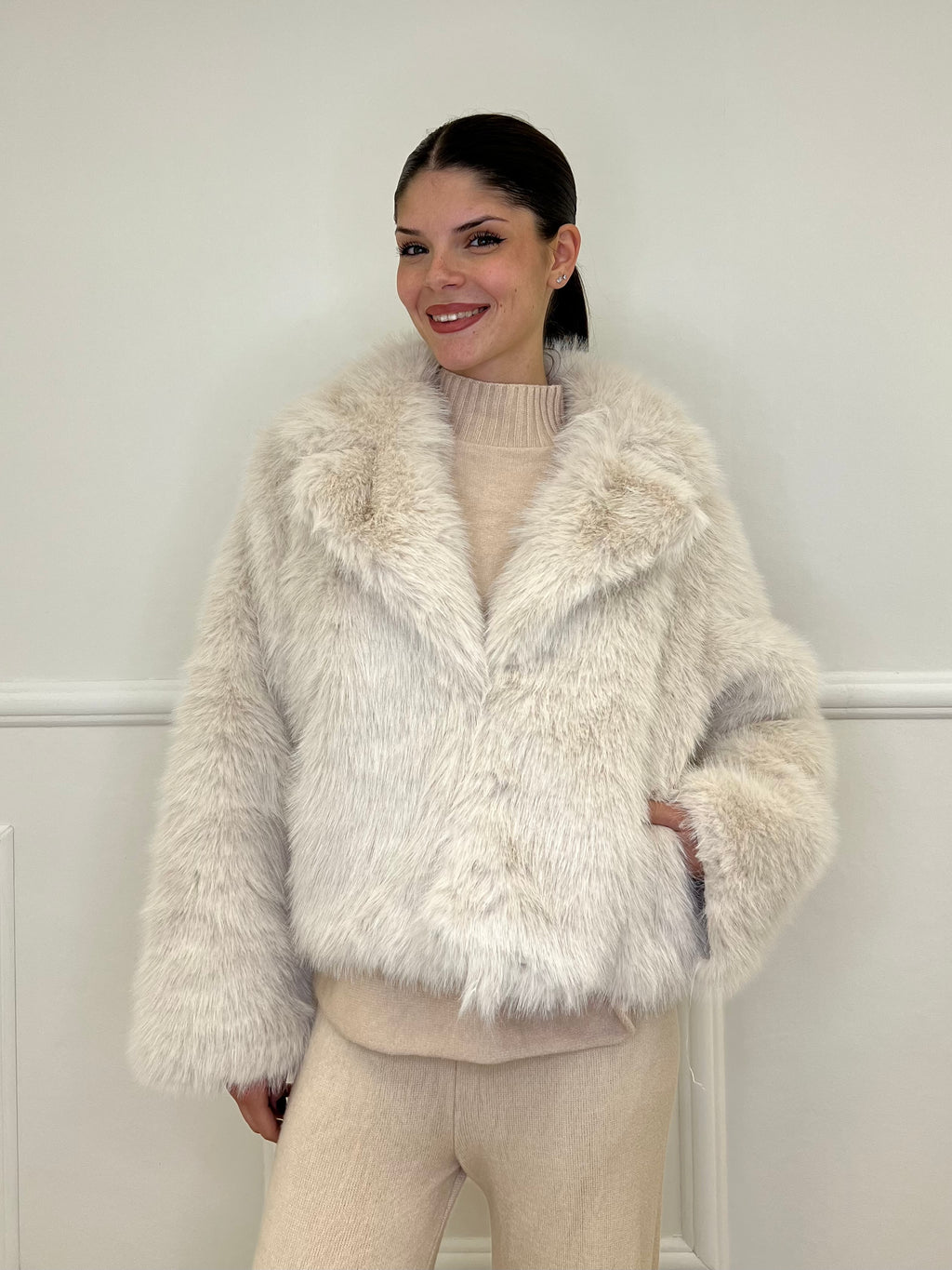 Pelliccia Over 2513 Panna