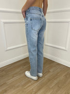 Jeans Ricamo Posteriore 5343 Azzurro