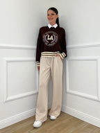 Maglia College Scatoletta BJ45 Caffè - Bazar Abbigliamento