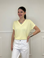 Maglia in Viscosa Scollo V 6269