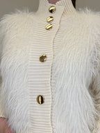 Cardigan Fluffy 3061 Panna