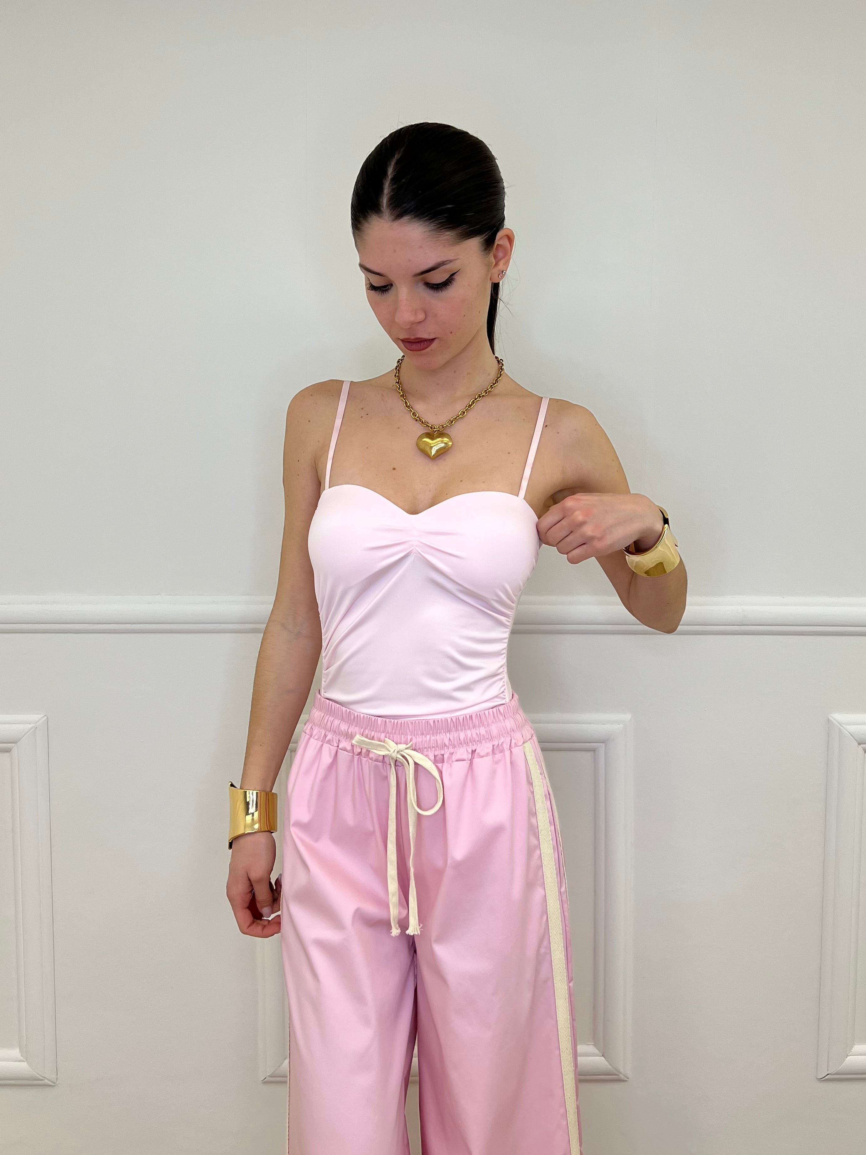 Body Drappeggiato 25617 Rosa