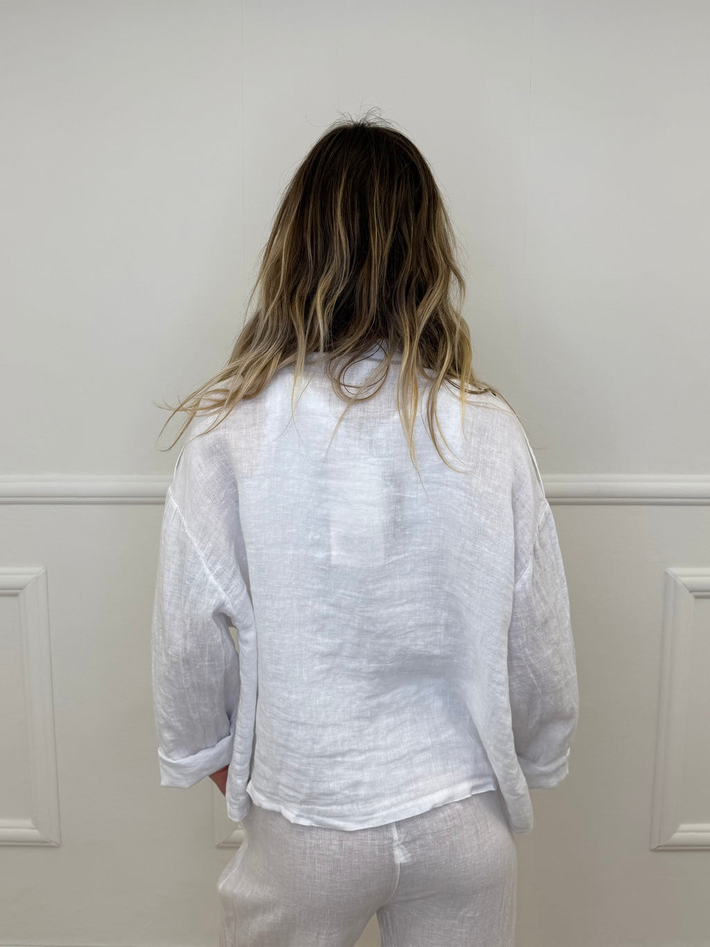 Giacca 100% Lino Alamari 926165 Bianco