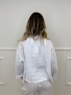 Giacca 100% Lino Alamari 926165 Bianco