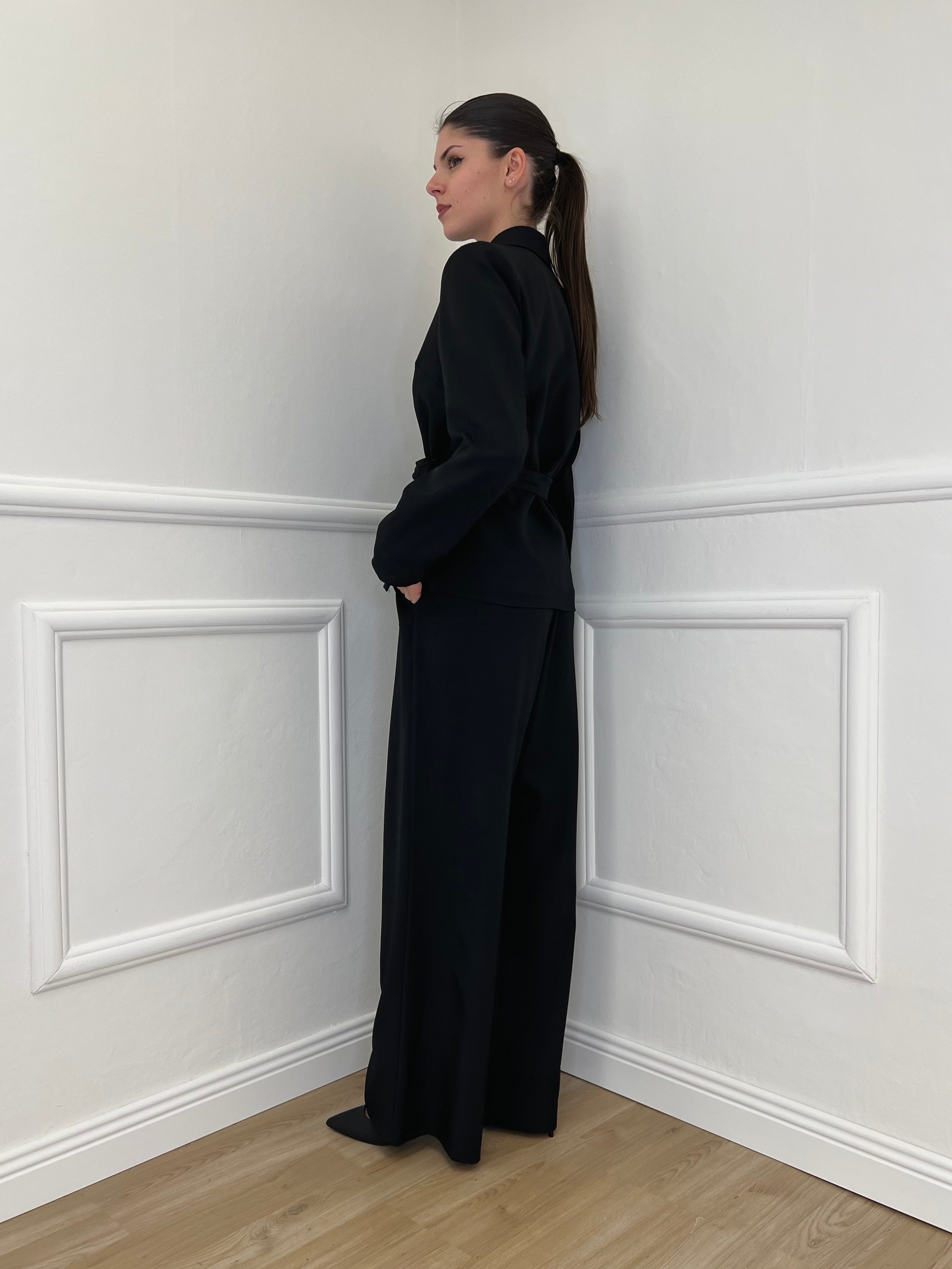 Tailleur con Fiocco 570851 Nero