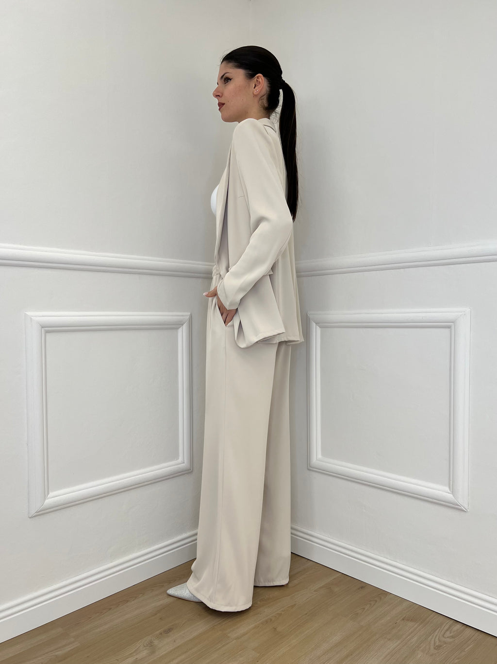 Tailleur Fluido 82068 Ecru