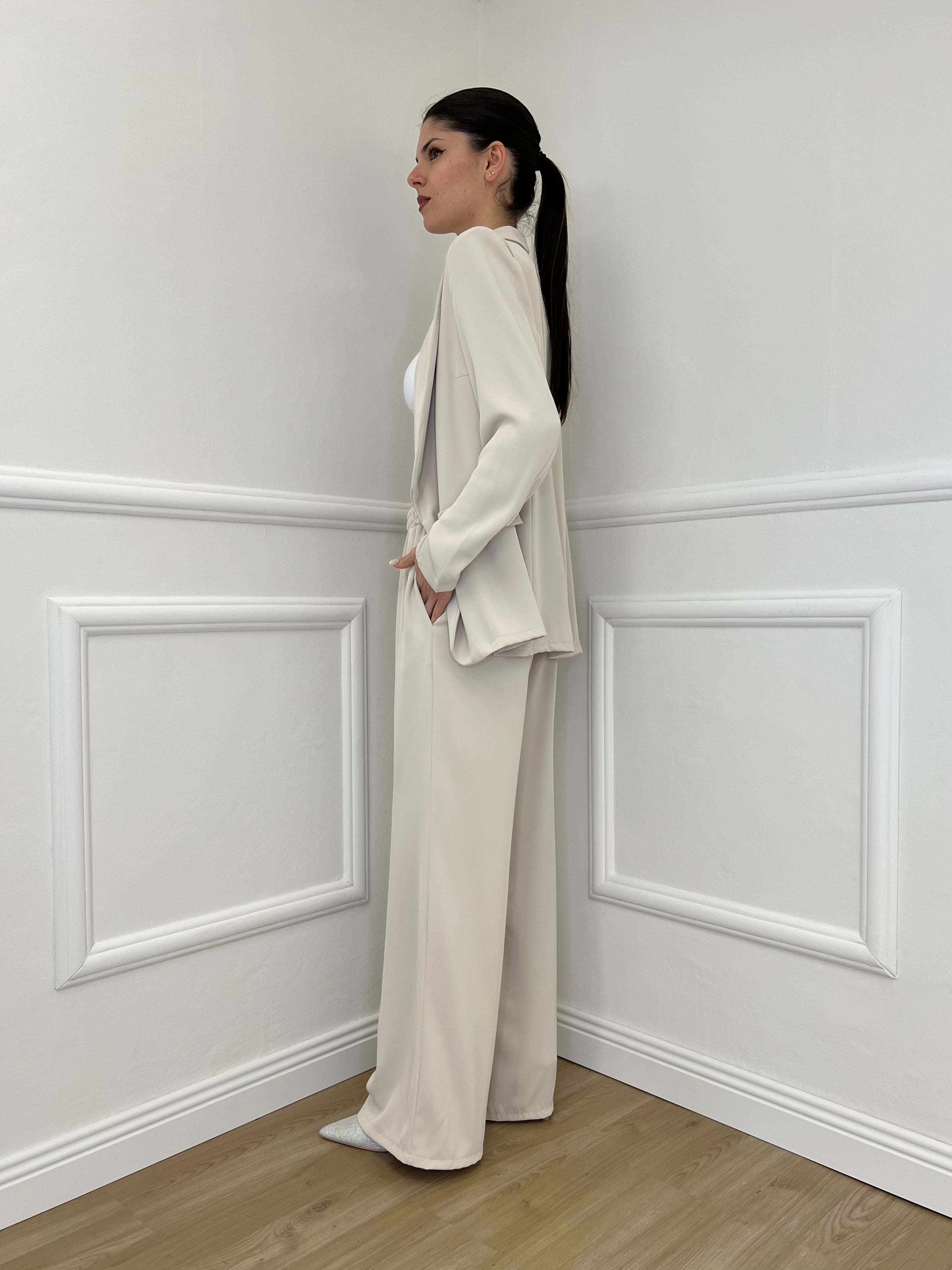 Tailleur Fluido 82068 Ecru