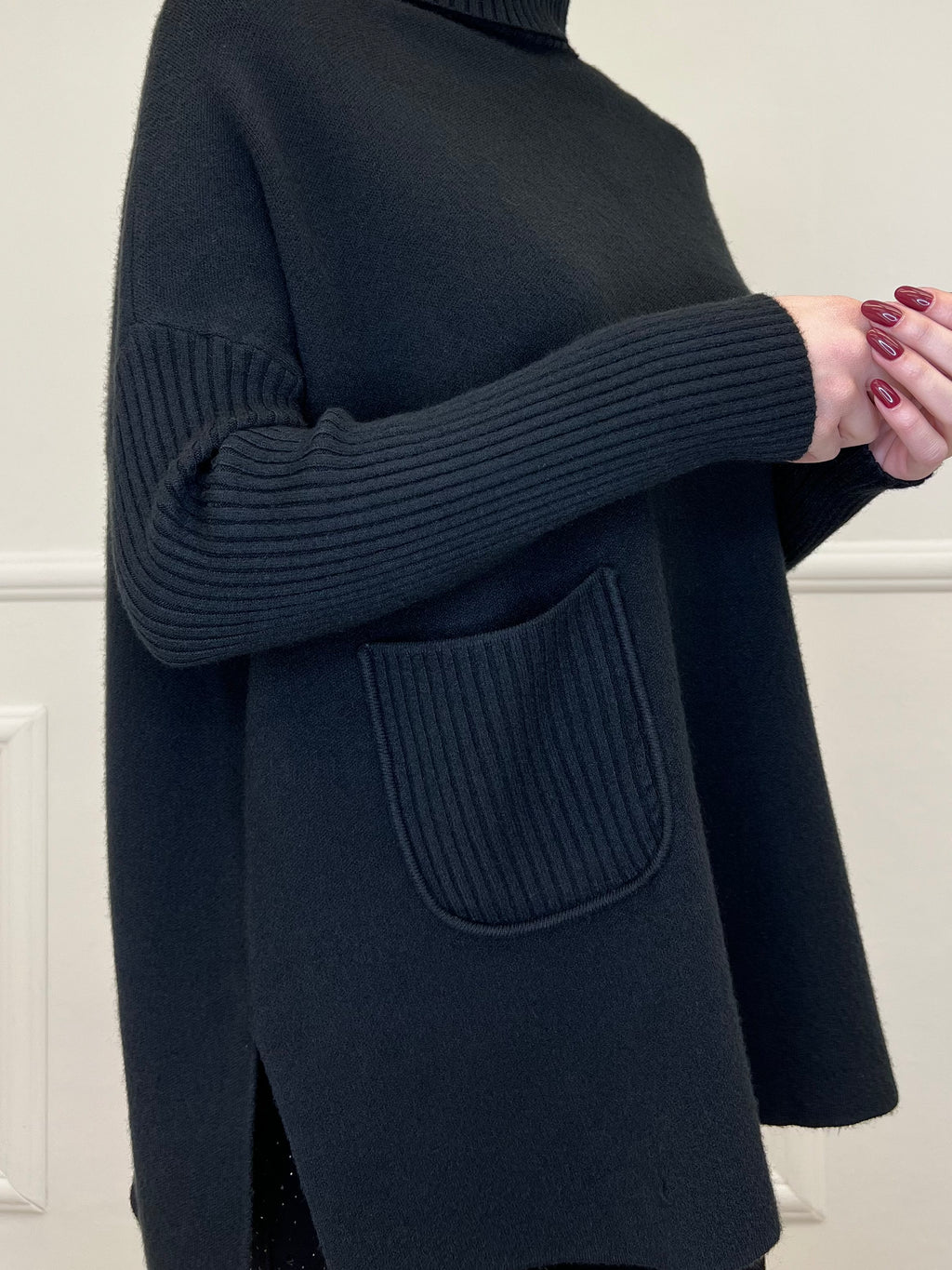 Maxi Maglia Taschino 31496 Nero