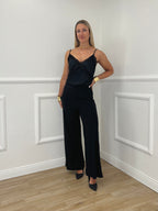 Top In Raso Con Pizzo 80228 Nero