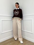 Maglia College Scatoletta BJ45 Caffè - Bazar Abbigliamento