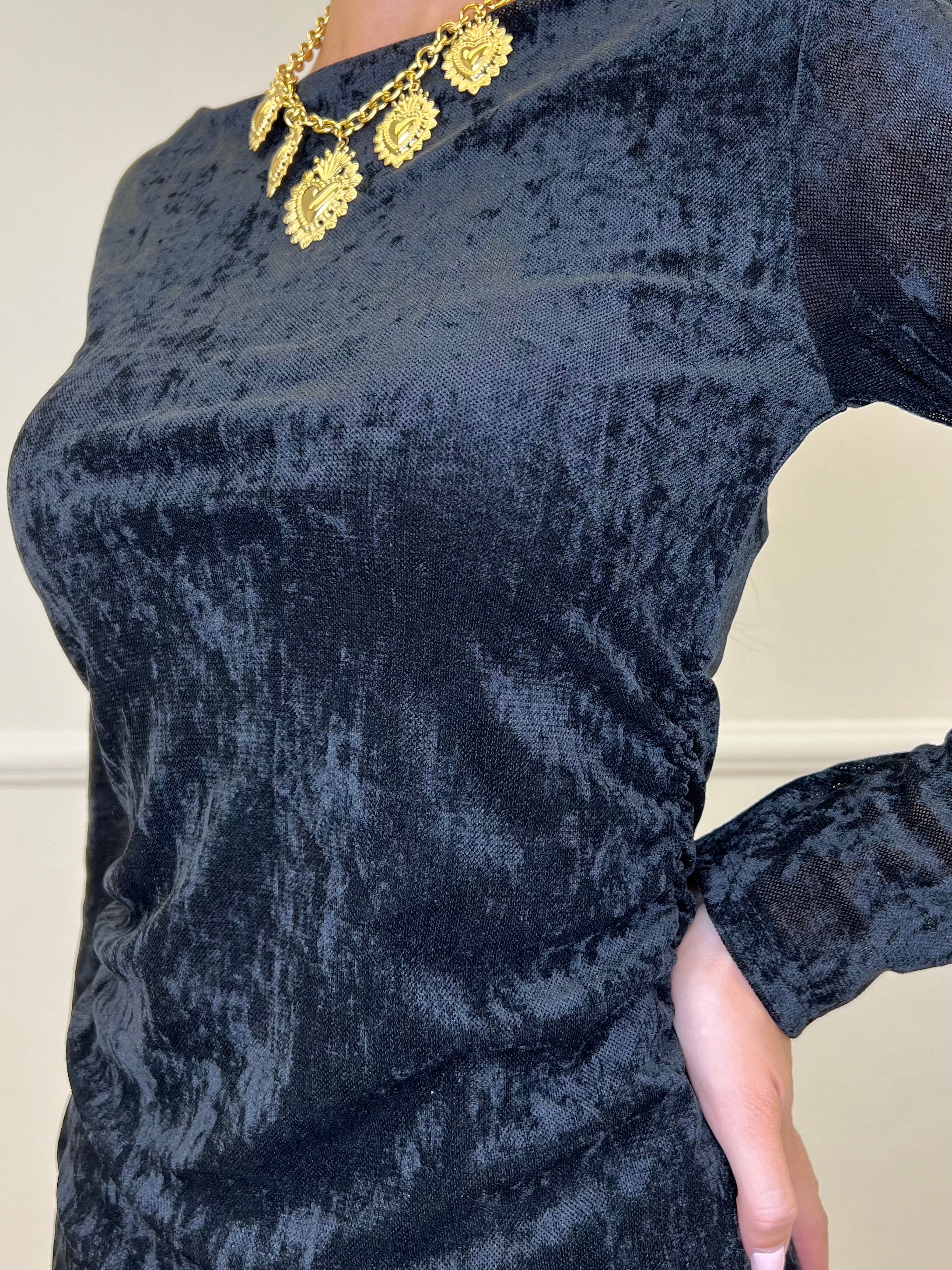 Abito Velour 2704 Nero