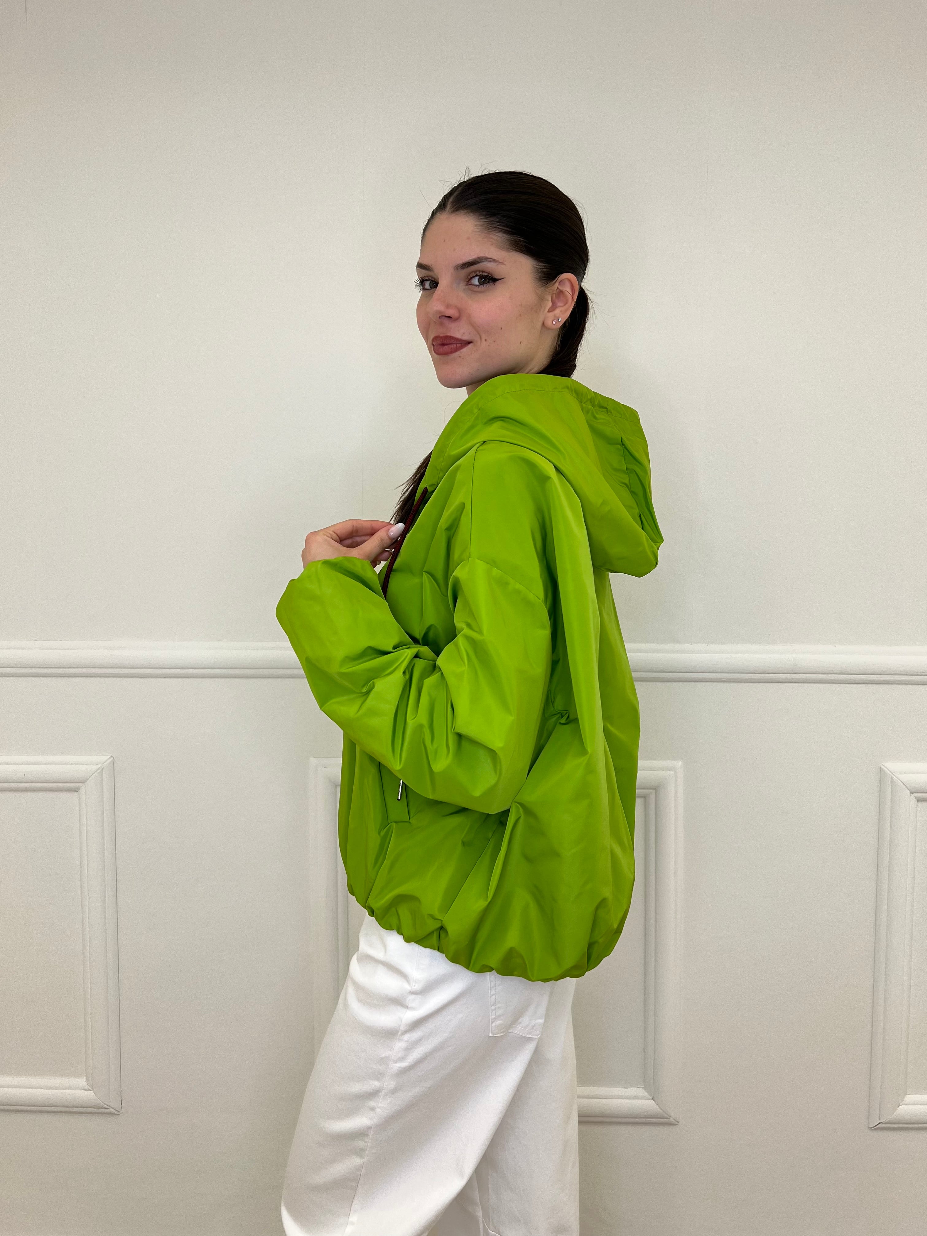 Giubbino Taffetà Cappuccio 5029 Pistacchio