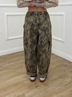 Pantalone Cargo Camouflage in Canvas 23084