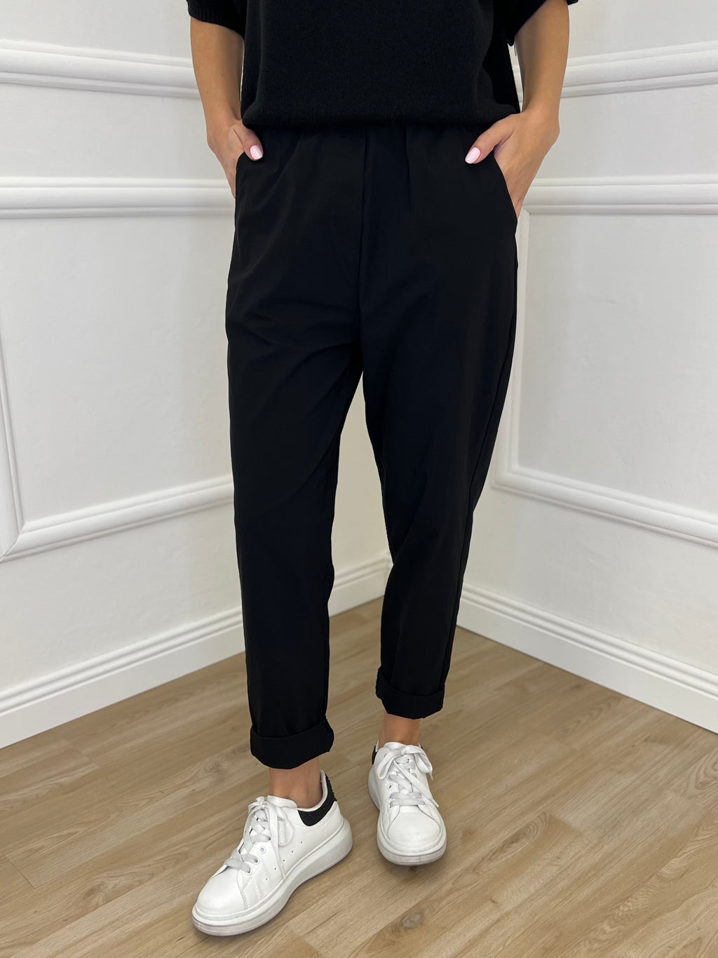 Pantalone Baggy 51013 Nero - Bazar Abbigliamento