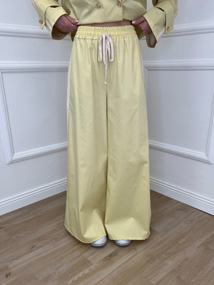 Pantalone Palazzo Bande 7809 Giallo