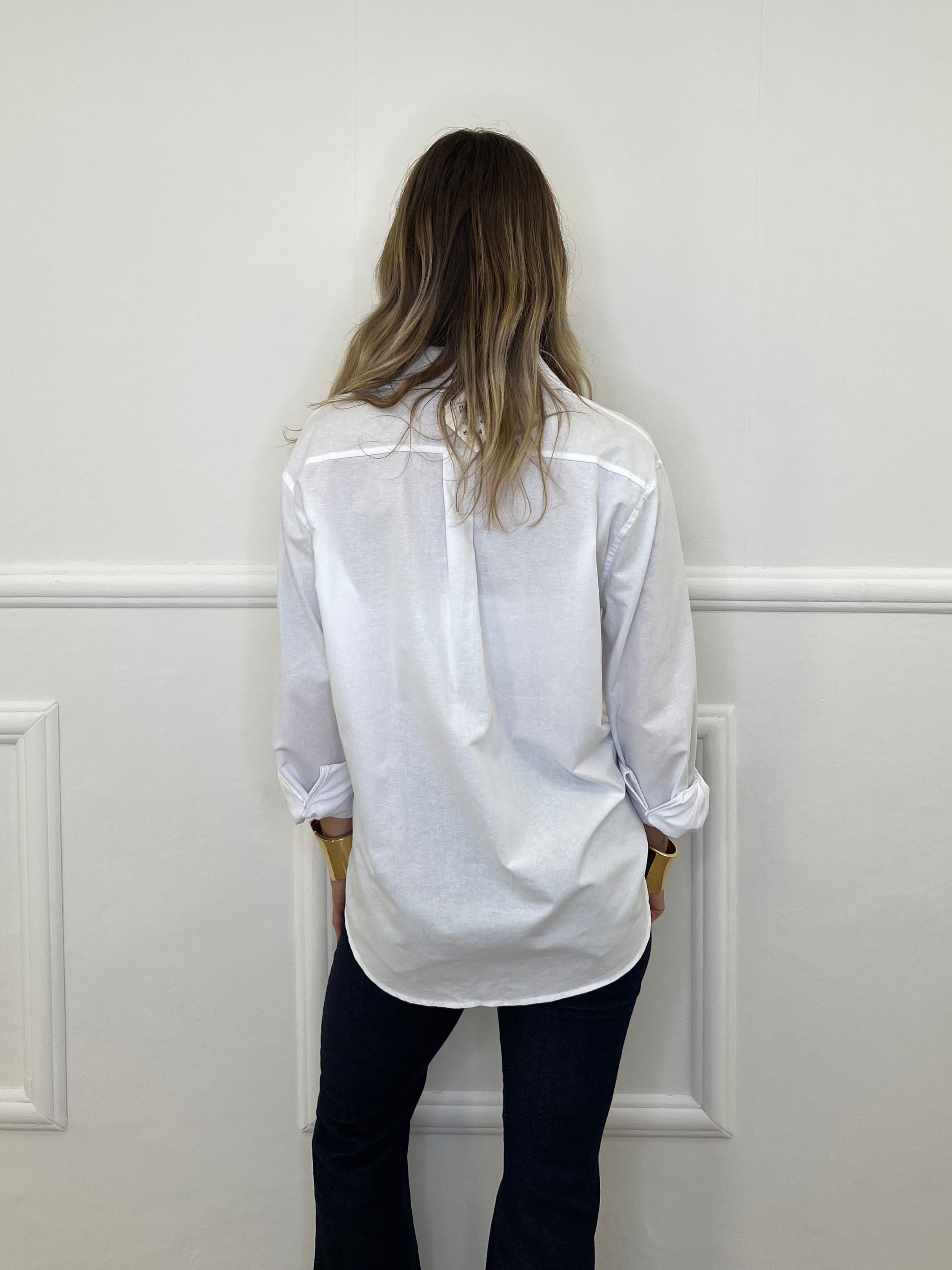Camicia Over Oxford Tasca 17117 Bianco