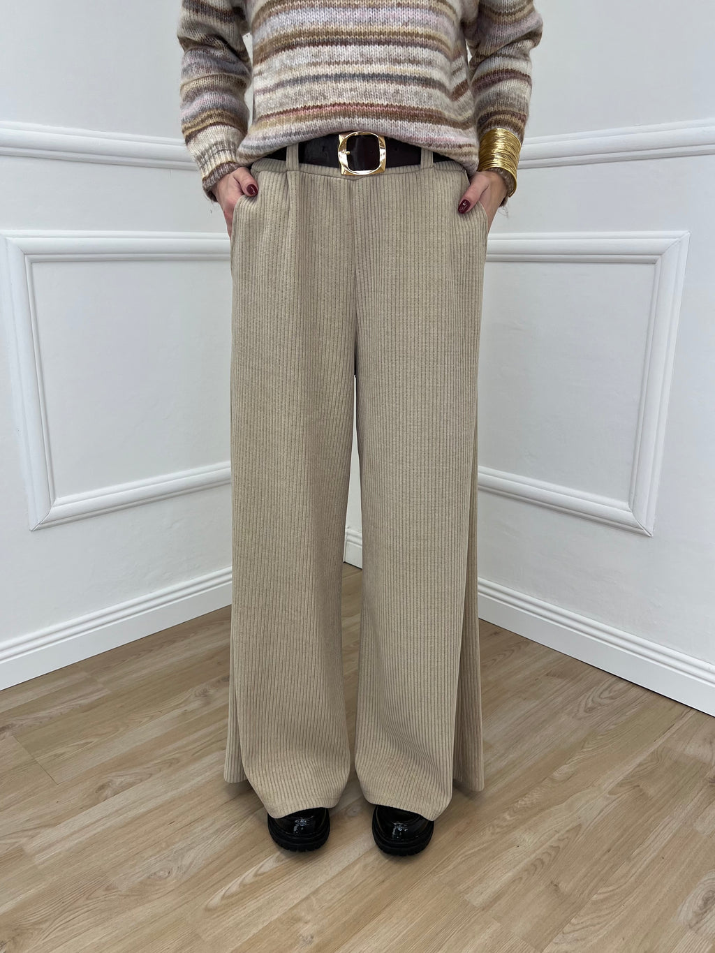Pantalone Corduroy 6156 Beige