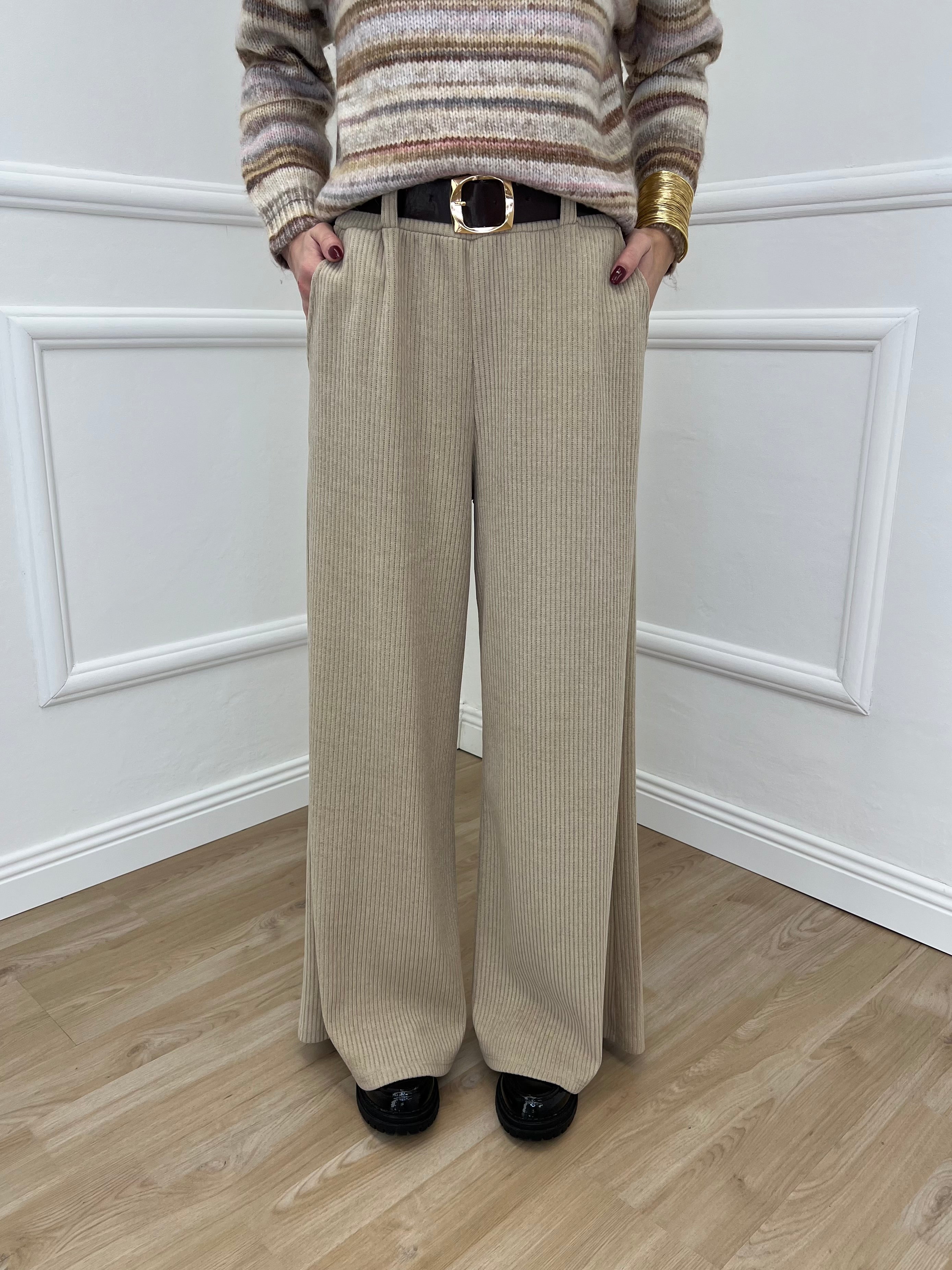 Pantalone Corduroy 6156 Beige