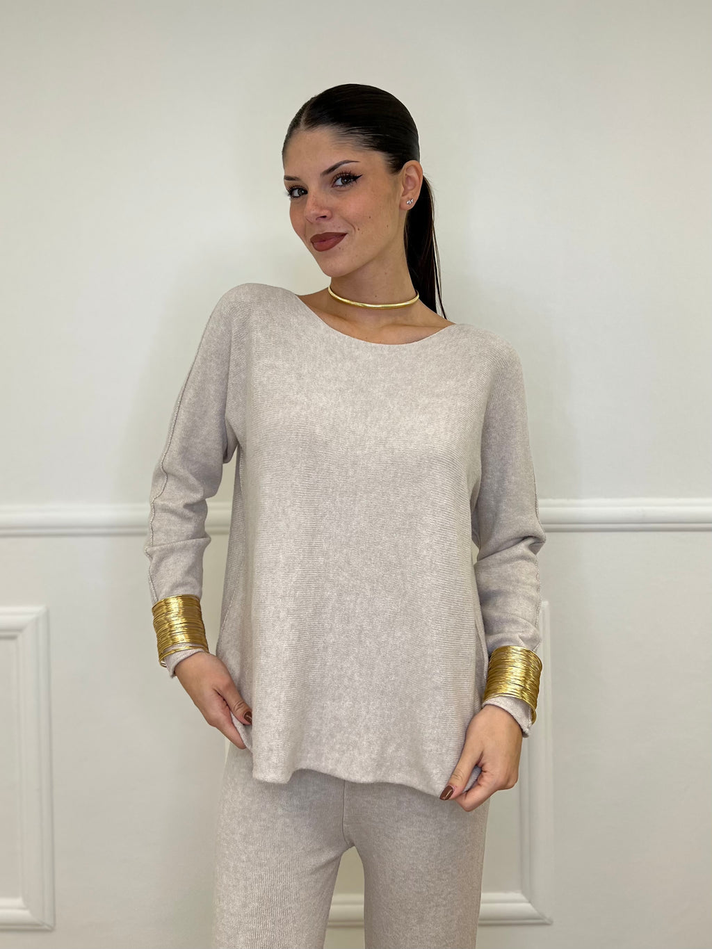 Completo Girocollo 24043 Ecru