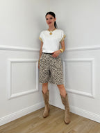 T-shirt Profili Lurex 24288 Bianco