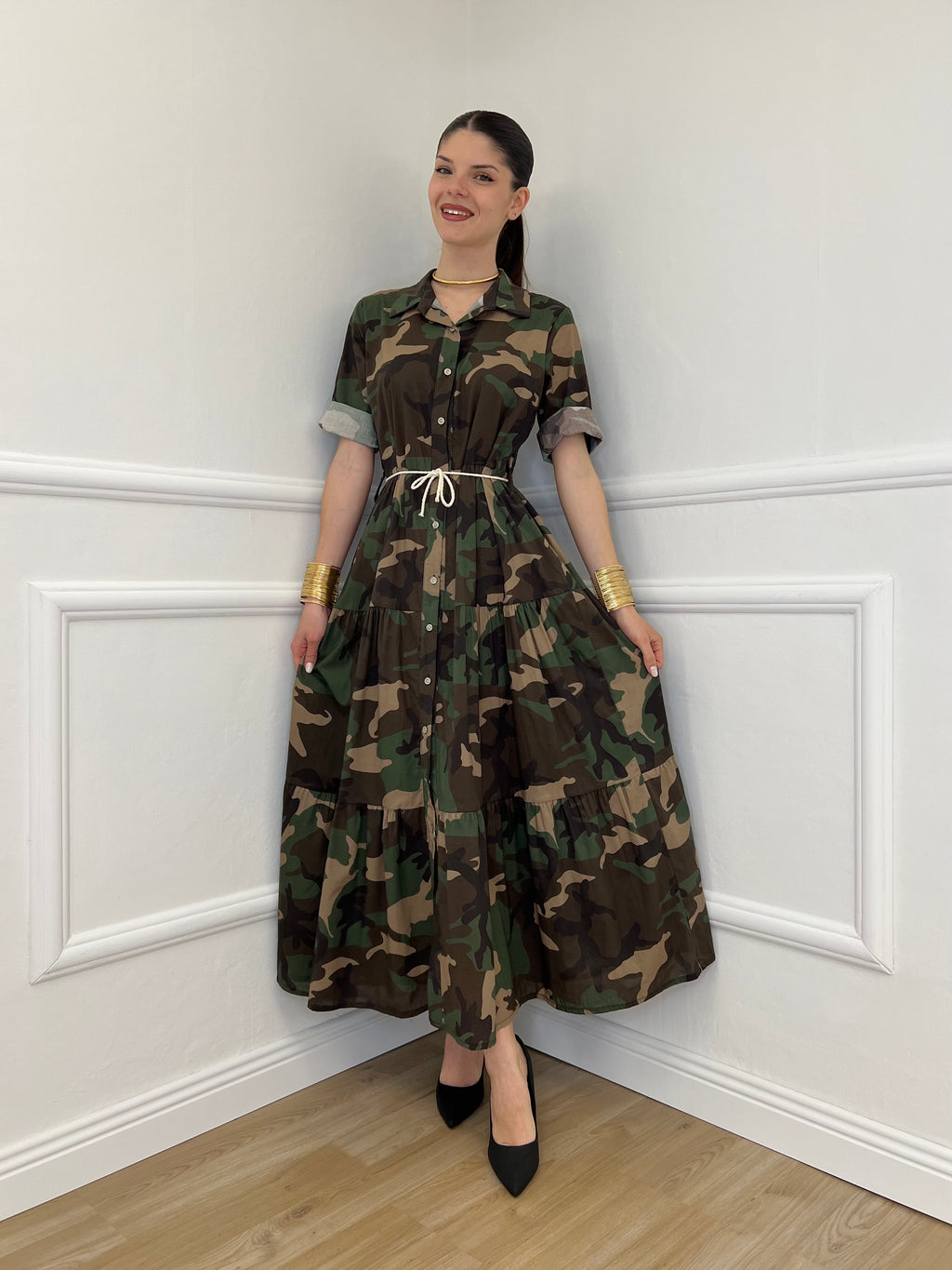 Abito Chemisier Camouflage 32-272