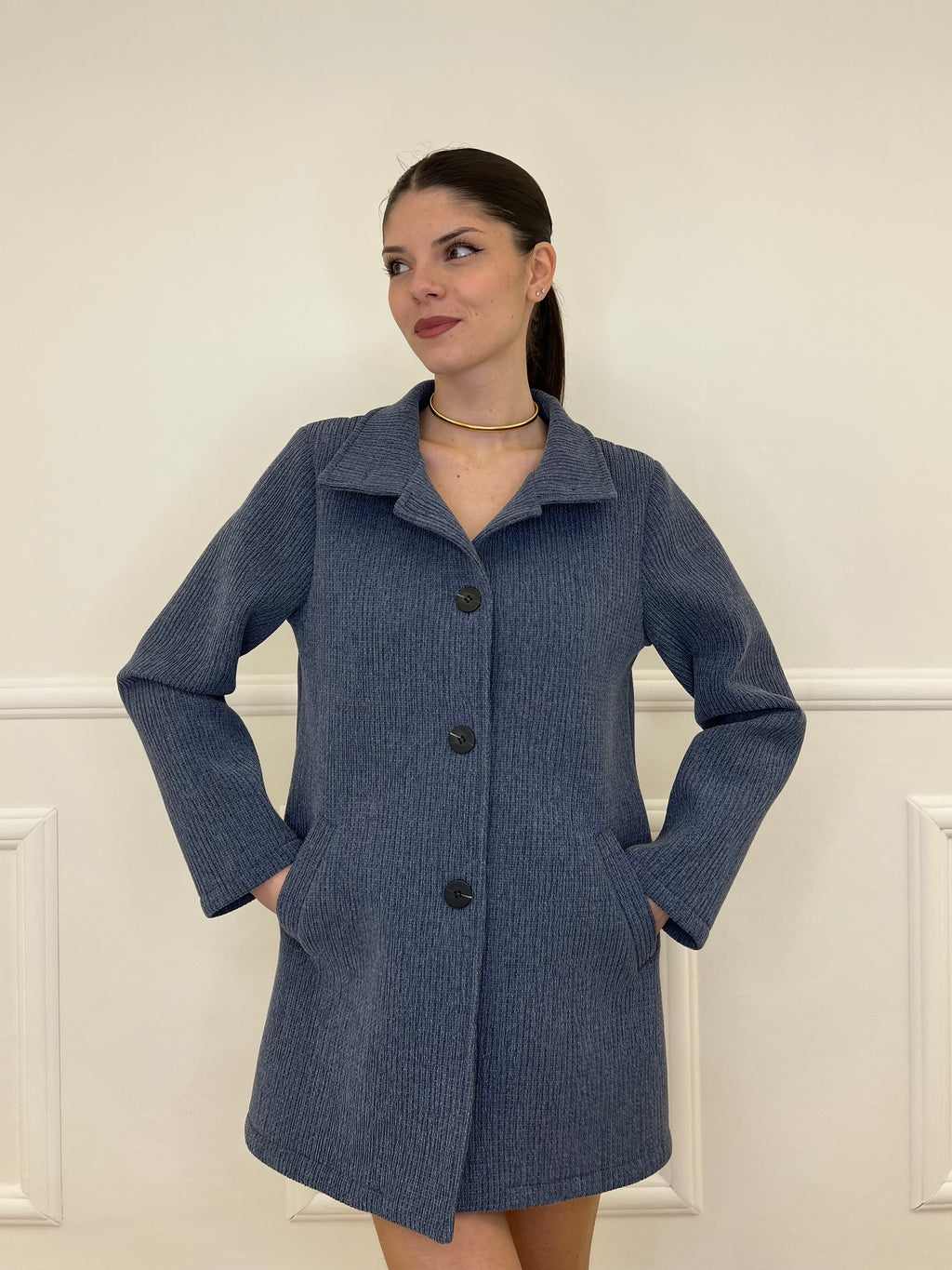 Cappotto Neoprene Colletto 990762 Avio