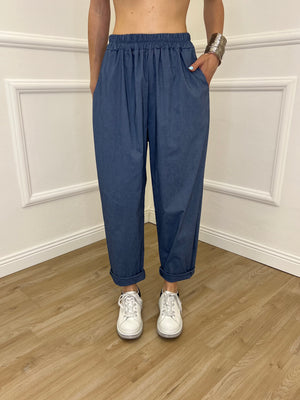 Pantalone Baggy Viscosa 2815 Avio