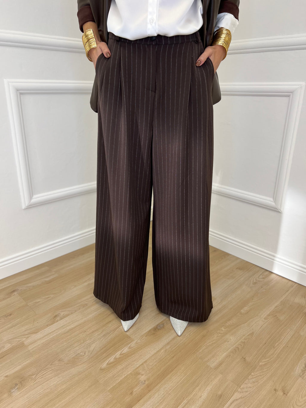 Pantalone Gessato 7158 Moro