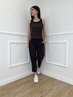 Pantalone Regular Bengalina 9230 Marrone