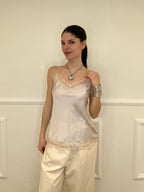 Top In Satin Con Pizzo 18673 Nude